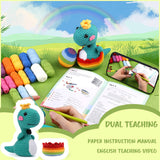 HANDMADE DIY DINOSAUR CROCHET MATERIAL KIT_CWMM0801