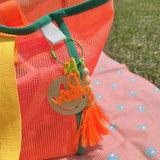Mesh Contrast Color Beach Travel Storage Bag_Cuab00461