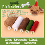 BASA DOG WOOL KNITTED DOLL CROCHET MATERIAL PACK_CWMM0806