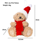 Cute Christmas Bear Plush Foam Figurine_Cwmm9995