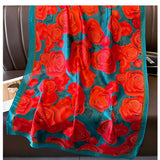FALL SCARF FASHIONABLE PETAL PRINT LONG SHAWL_CWASC0521