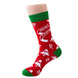 CHRISTMAS SNOWFLAKE GREEN CHRISTMAS SOCKS_CWMS0622