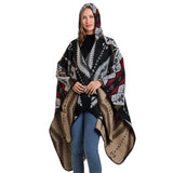 HOODED CAPE SCARF WEAR ETHNIC STYLE SHAWL_CWASC2266