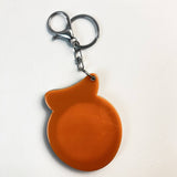 CREATIVE ORANGE MIRROR WITH KEYCHAIN PORTABLE CUTE_CWMM6383
