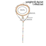 SUNFLOWER COLORED CRYSTAL CHAIN NECKLACE_CWMM3138