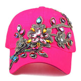 Women'S Patch Baseball Cap Rhinestone Sun Hat_Cwah1000
