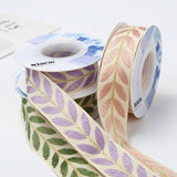 LEAF EMBROIDERY RIBBON EDGING RIBBON RIBBON_CWMM5764