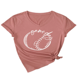 CASUAL WOMEN S TEE GAME DAY V NECK DESIGN_CWTTS1535
