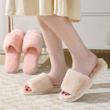 FAUX RABBIT FUR SLIPPERS FOR WOMEN_CWSHS0284