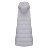 Solid-Color Hooded Sleeveless Cotton-Padded Vest