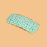 RECTANGULAR HAIR CLIP HANDMADE CROCHET YARN PIN_CWASC0836
