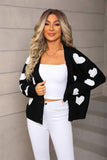 Valentines Day Long-Sleeved Knitted Cardigan