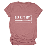 Trendy Graphic Tee Women Short Girl Energy