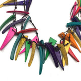 BOHEMIAN COLORFUL COCONUT SHELL BRAIDED NECKLACE_CWMM4844