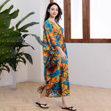 RAYON PRINT BEACH COVER UP WITH WOVEN FRONT_CWMM6213