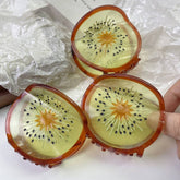 QUIRKY KIWI FRUIT ACETATE HAIR CLAW BACK BUN CLIP_CWAHA1340