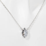 Zirconia Val Round Pendant Necklace_Cwmm5291