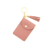 PU LEATHER CARD HOLDER WALLET WITH TASSEL_CWAB4963