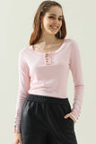 Women Fashion Long Sleeved Knit Shirt_Cwttl1458