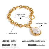 18K GOLD PLATED PEARL PENDANT CROSS OT CLASP CHAIN_CWAJE4759