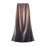 SATIN HIGH WAIST FISHTAIL BODYCON MIDI SKIRT_CWBMS0360