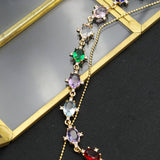 HIGH GRADE MULTI LAYER ZIRCON PEARL NECKLACE_CWAJE3862