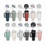 40OZ INSULATED TUMBLER WITH HANDLE STRAW CAR CUP_CWMM7900