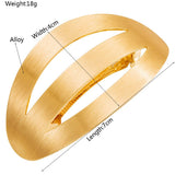 GLOSSY GEOMETRIC METAL SPRING HAIR CLAW CLIP_CWAHA6197