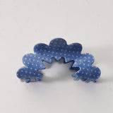 Cwaha1400_Simple Wave Hair Claw Clip Blue Set