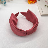 FASHIONABLE PLEATED SOLID COLOR BOW HEADBAND_CWAHA2587