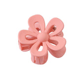 Matte Acrylic Flower Hair Claw Clip For Women_Cwaha07298