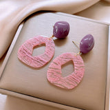 IRREGULAR GEOMETRIC TEMPERAMENT EARRINGS_CWAJE2336