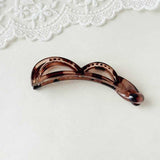 Bow Banana Hair Clip Elegant Ponytail Holder_Cwaha07559