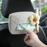 NEW CUTE FLOWER CAR TISSUE BOX STORAGE BOX_CWMM2261