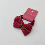 NEW RED BIG FLOWER BOW HAIR TIE_CWAHA1841