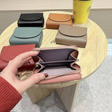 New Solid Color 3-Fold Wallet With Flip Cover_Cwab06253