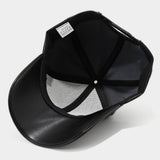 Pu Leather Baseball Cap For Men Vintage Style_Cwah04654