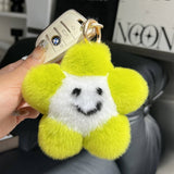 CUTE SMILING LITTLE STAR CAR KEYCHAIN BAG PENDANT_CWMM2551