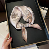 PURE SILK RIBBON SCARF 100 MULBERRY LONG TIE_CWASC0542