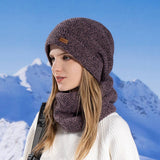 Winter Warm Earmuffs Hat And Scarf Set_Cwasc1118