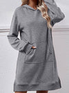 Cwohol0965_Winter Hooded Long-Sleeved Hoodie Long Style