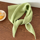 Pure Wool Knit Triangle Scarf Multi-Use_Cwov00279