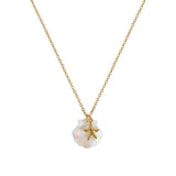 SUMMER STARFISH SHELL STAINLESS STEEL NECKLACE_CWMM3745