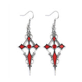 PERSONALIZED POINTED CROSS VAMPIRE EARRINGS_CWAJE1982