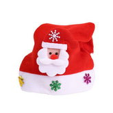 CHILDREN ADULT CHRISTMAS GIFT BRUSHED SANTA HAT_CWAH2317
