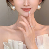 BIG PEARL NICHE DESIGN VERSATILE EARRINGS_CWAJE2185