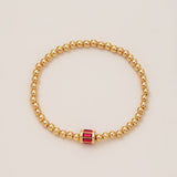 BEAD BIRTHSTONE BRACELET DECEMBER ZIRCON CHARM_CWMM6959