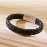 SIMPLE MAGNETIC CLASP HANDWOVEN BRACELET_CWAJE1458