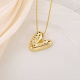 CREATIVE GLOSSY COLORFUL LETTER PENDANT NECKLACE_CWMM5877