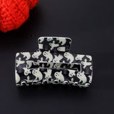 Halloween Pumpkin Ghost Bat Rectangular Hairpin